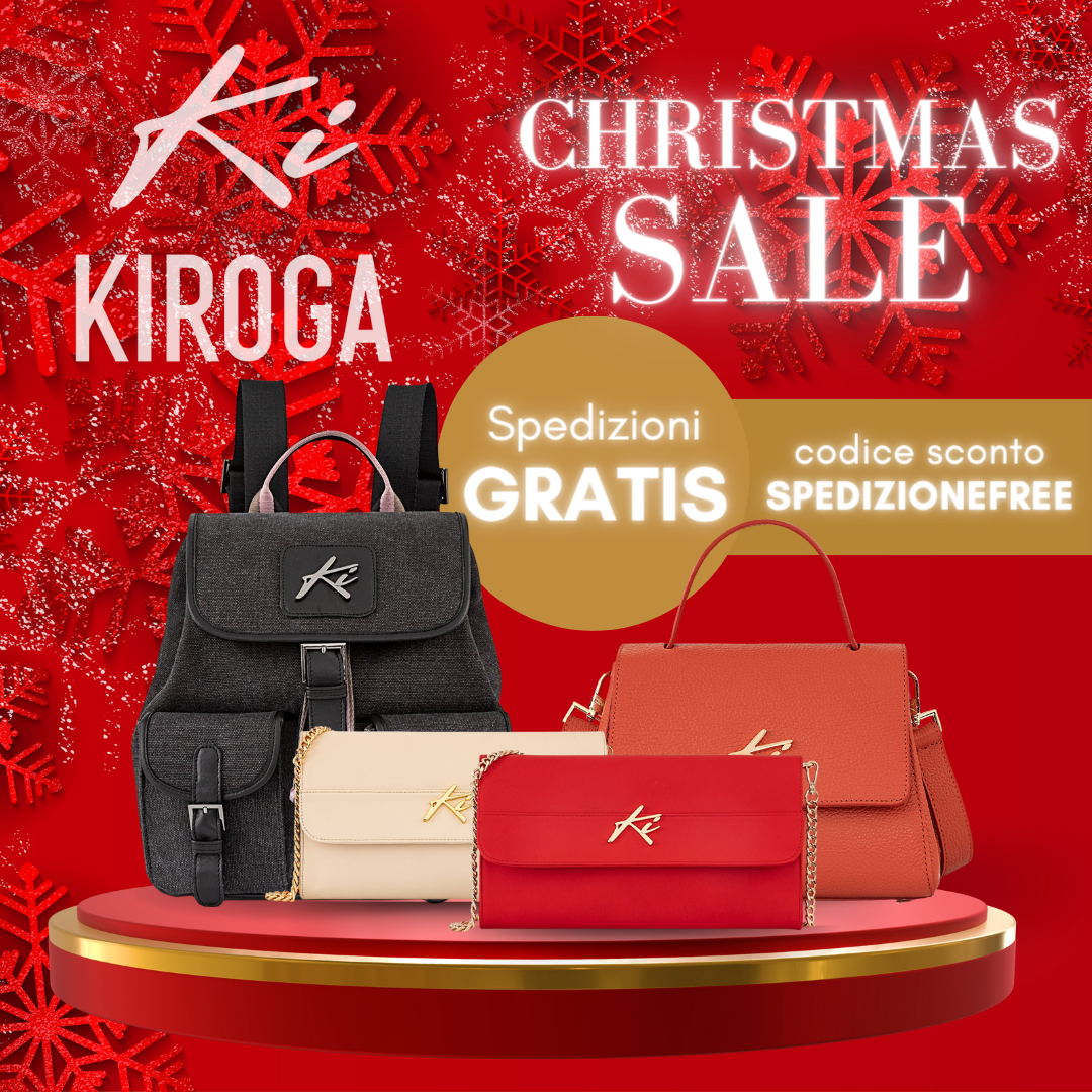 A Natale Spedizioni Gratuite e sconti per le borse Kiroga